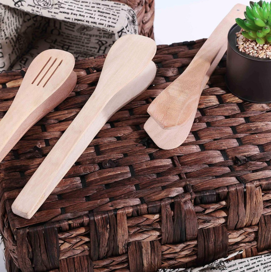 Wooden Tong Set