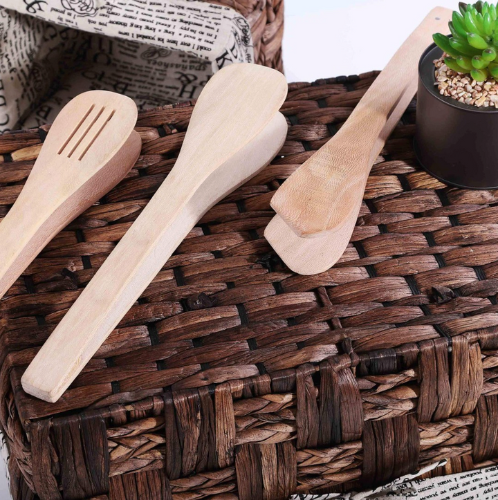 Wooden Tong Set